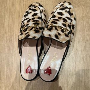 Gucci leopard brand new slides